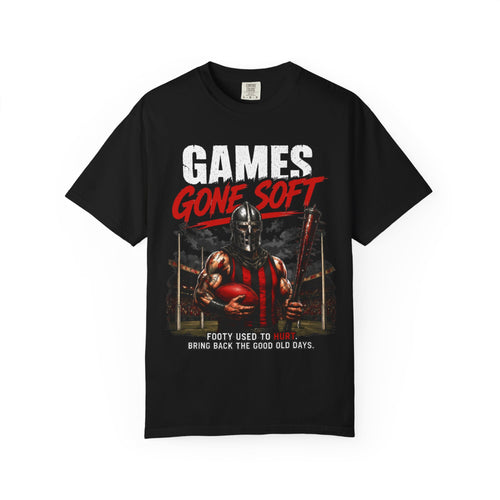 Games Gone Soft Shirt — Old School AFL Footy Tee