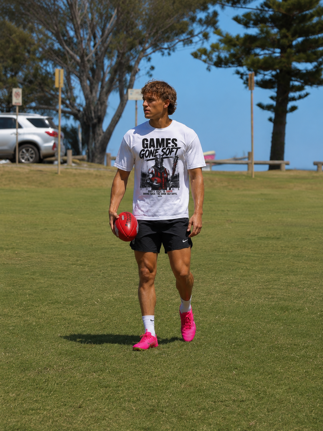 Games Gone Soft Shirt — Old School AFL Footy Tee